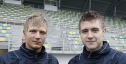 2na2: Marcin Budziński i Mateusz Siebert przed meczem z Ruchem Chorzów.