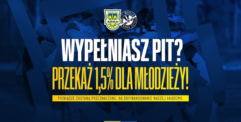 Przekaż 1,5 procent podatku na młodzież Arki